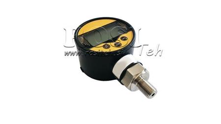 DIGITAL PRESSURE GAUGE DN63 VERTICAL 0 - 600 BAR - 1/4