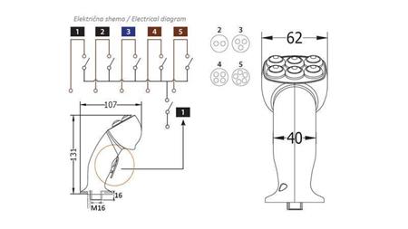 DALJINSKA RUČICA ROSI JOYSTICK - 3 TIPKE + TIPKA