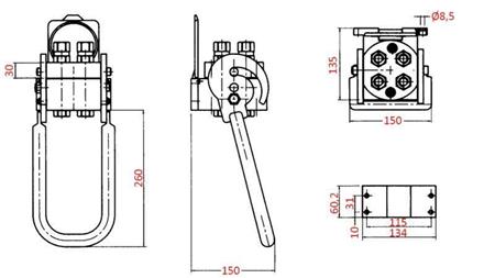 MULTI-FASTER KUPPLUNG 4wie BSP1/2 FIXER TEIL