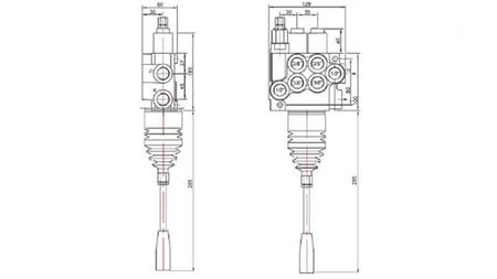 ZAWÓR HYD. 2xP40 JOYSTICK