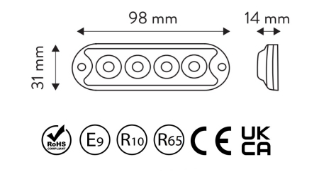 LED BLITZ-DREHLICHT 12/24V