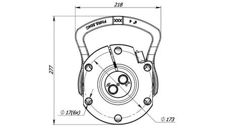 HYDRAULIC ROTATOR 5500/3250 KG WITH FLANGE