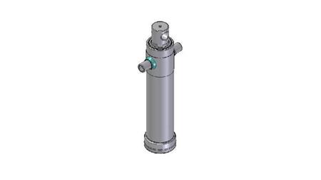 4024F -TELESCOPISKA CILINDRA STANDARTS/CAURUMS 2 POSMI STROKE 795 DIAMETRS 106