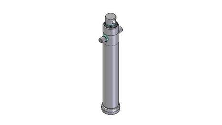 4029F -TELESCOPIC CYLINDER STANDARD/HOLE 2 EXTENSIONS STROKE 1395 Dia.124