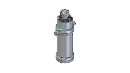 4053S -TELESCOPISK CYLINDER STANDARD/BOLD 5 TRIN SLAG 2450 DIAMETER 190