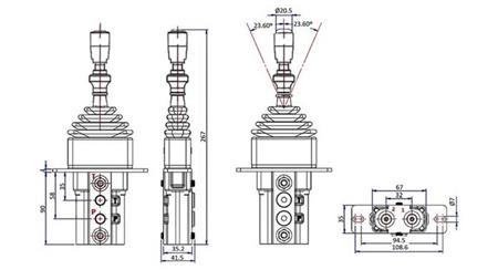 JOYSTICK HIDRAULIC CU ÎNCHIDERE
