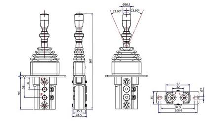 HYDRAULIKJOYSTICK MIT VERSCHLUSS