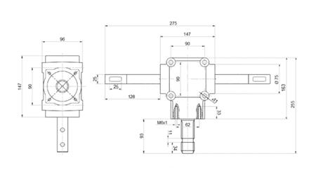 UHLOVÁ PREVODOVKA DVOJNÁPRAVA 1: 1,14 (16,5HP-12kW)