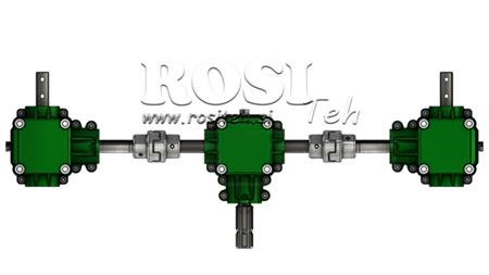 SET DE CUTII DE VITEZE 1:1.44 (27CP-20KW) PENTRU ÎNĂLBITOR L:800 FONTĂ CU SISTEM DE SIGURANȚĂ