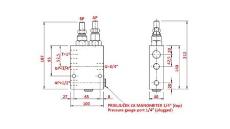 ZWEIGANG VENTIL HI-LO VABP G 3/4