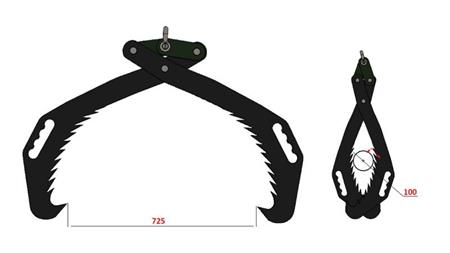 HANDZANGEN FÜR FORSTWESEN GRIPPER HD70 (700mm)