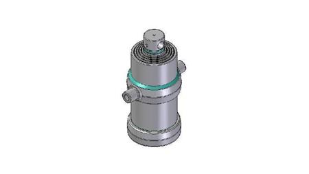 5006F -CILINDRU TELESCOPIC STANDARD/GAURĂ 5 ETAPE CUSCĂ 1500 FI 190