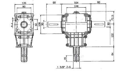 PRZEKŁADNIA KĄTOWA PTO-R22T 1:2 (23HP-17kW)