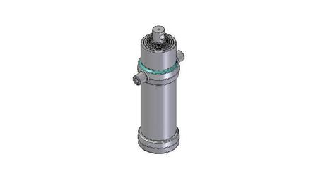 6024F -TELESCOPIC CYLINDER STANDARD/HOLE 6 STAGES TRAVEL 2965 DIAMETER 170