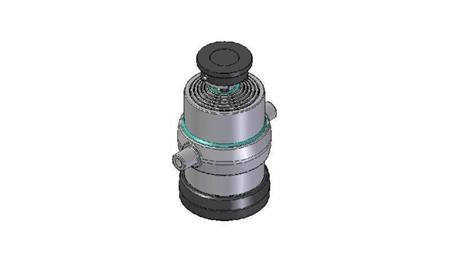 6050S - TELESCOPIC CYLINDER STANDARD/BALL 6 STAGES STROKE 1415 DIAMETER 215