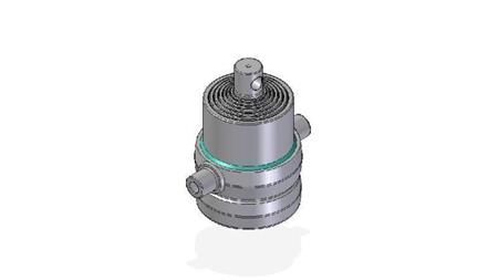 7016F - TELESCOPISK CYLINDER STANDARD/HÅL 7 STEG SLAG 1345 FI 190