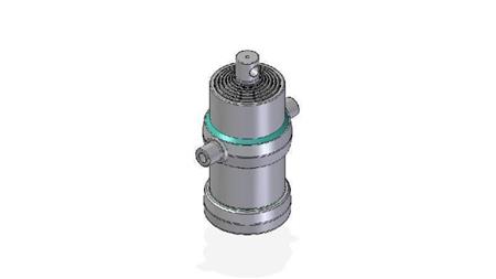 7019F -TELESCOPIC ZYLINDER STANDARD/LOCH 7 STUFEN HUB 2045 DURCHMESSER 190