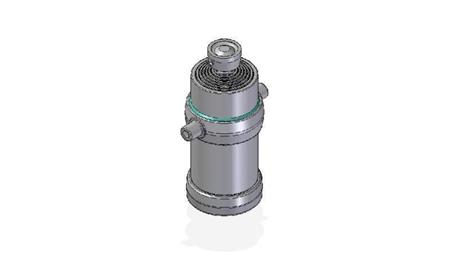 7053S -TELESCOPIC CYLINDER STANDARD/BALL 7 STAGES STROKE 2555 DIAMETER 215