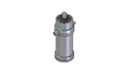 8025F -CILINDRU TELESCOPIC STANDARD/GAURĂ 8 ETAPE CĂLĂTORIE 3330 DIAMETRU 215