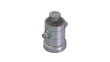 8032S -TELESCOPIC ZYLINDER STANDARD/BALL 8 STUFEN HUB 2220 DURCHMESSER 270