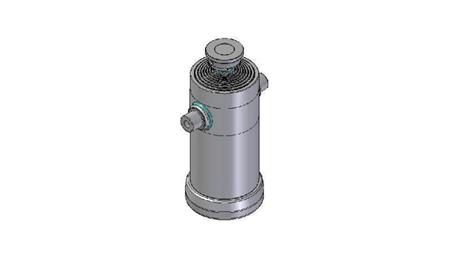 8036S -TELESCOPIC ZYLINDER STANDARD/KUGEL 8 STUFEN HUB 3500 DURCHMESSER 270