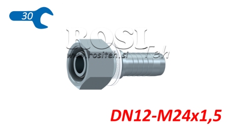 HIDRAVLIČNI PRIKLJUČEK DKOS 16 S ŽENSKI DN12-M24x1,5