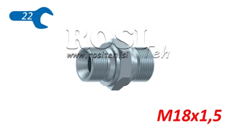 VANNE HYDRAULIQUE DOUBLE BSP M18X1.5