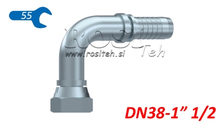 HYDRAULIC FITTING BSP FEMALE ELBOW 90° DN38-1 1/2