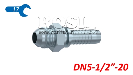 HYDRAULISCHER ANSCHLUSS AGJ JIC74° MÄNNLICH DN5-1/2-20