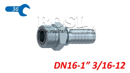 HYDRAULISCHER ANSCHLUSS AGORFS MÄNNLICH DN16-1