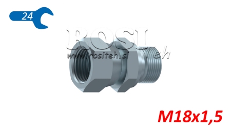 HYDRAULISCHE DOPPELSCHRAUBE- DREHENDE MUTTER M18x1,5