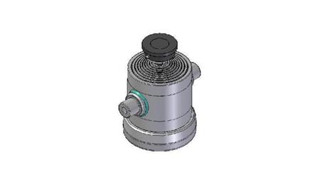 9030S -TELESCOPIC CYLINDER STANDARD/BALL 9 STAGES TRAVEL 2077 DIAMETER 270