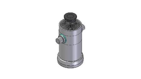 9034S -TELESCOPISK CYLINDER STANDARD/KUGLE 9 TRIN SLAG 3157 DIAMETER 270