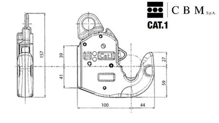 GANCIO AUTOMATICO DELL'IMPIANTO IDRAULICO DEL SUPPORTO DEL TRATTORE CAT.1  CBM