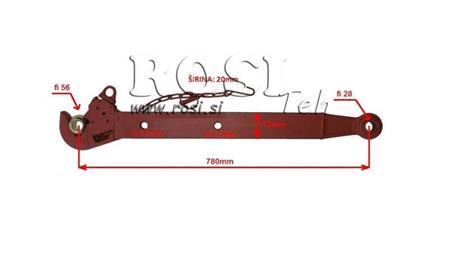 TRAKTORSKE NOSIVE RUKE TRI-TOČKOVNE HIDRAVLIKE CBM 70x20 mm - 780mm DO 75KM