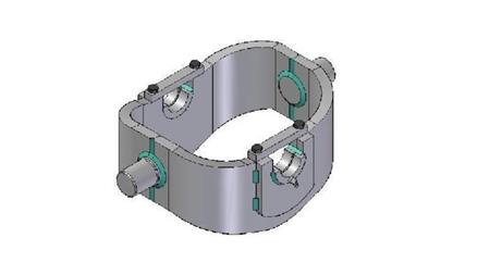 KLIETKA - KOLÍSKA  HYDRAULICKÉHO VALCA KAT.6 -190 (23 ton)