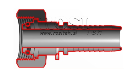 HIDRAVLIČNI PRIKLJUČEK DKOL 35 L ŽENSKI DN25-M45x2