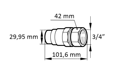 INNESTO RAPIDO ESCAVATORE FFH MASCHIO 3/4 48mm