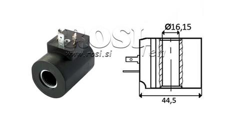 ELEKTROMAGNETSPULE 12VDC -CB10 - fi 16,15mm-50,2mm 26W IP65