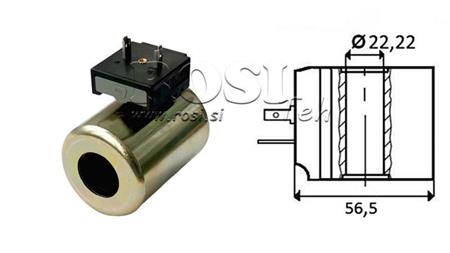 ELEKTROMAGNETICKÁ CIEVKA 12V DC - CB14 - fi 22,22mm-59mm 30W IP65