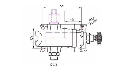 HANDPUMPE 45CC -SD-  EINFACHWIRKEND