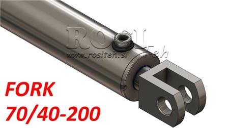 CILINDRO HIDRÁULICO PARA GARFO 70/40-200