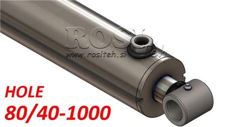 hidrauliskā cilindru caurums 80-40-1000