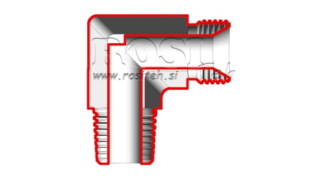 KNIE 90°KONUS - GERADE VERDICHTUNG 1"