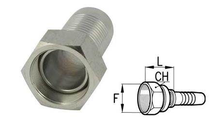 CONECTOR HEMBRA BSP HIDRÁULICO DN10-3/8 80100