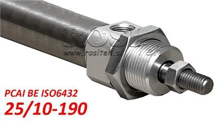 PNEUMATINIS CILINDRAS PCAI 25/10-190 BE ISO6432