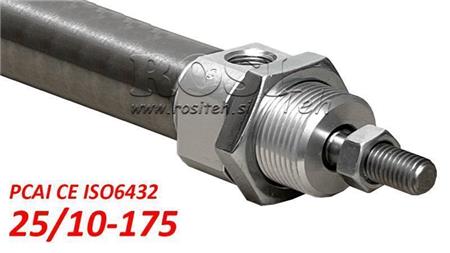 PNEUMATIKZYLINDER PCAI 25/10-175 CE ISO6432
