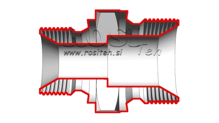 RIDUTTORE IDRAULICO BSP 3/8-M22X1,5