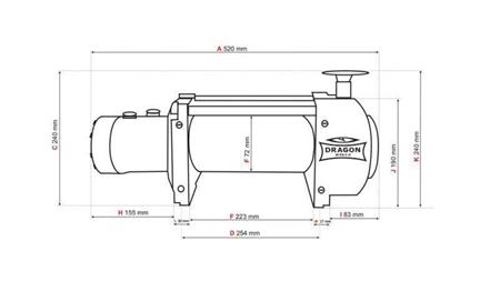 HYDRAULISCHER WINSCH DWHI 15000 HD - 6803 kg