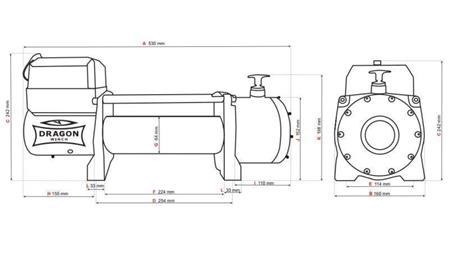 24 V ELEKTRICKÝ NAVIJÁK DWM 13000 HD - 5897 kg